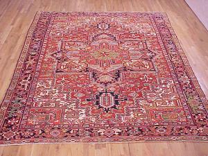 Vintage Persian Heriz - Item #  26448 - 11-3 H x 8-9 W -  Circa 1930