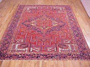 Antique Persian Heriz - Item #  26523 - 11-3 H x 8-8 W -  Circa 1920