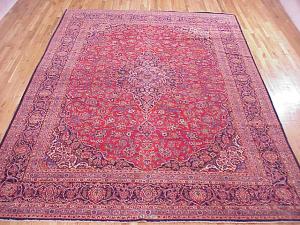 Vintage Persian Kashan - Item #  26528 - 12-3 H x 8-9 W -  Circa 1930