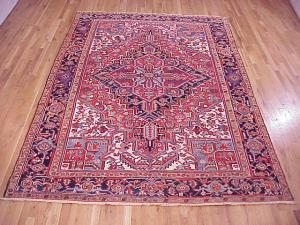 Vintage Persian Heriz - Item #  26606 - 10-10 H x 7-6 W -  Circa 1930