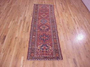 Antique Persian Heriz Karaja - Item #  26621 - 10-6 H x 2-10 W -  Circa 1920