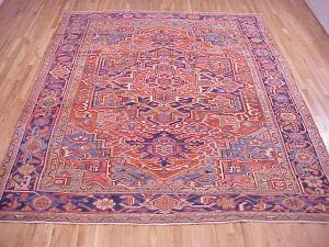 Antique Persian Heriz - Item #  26661 - 11-0 H x 9-0 W -  Circa 1920