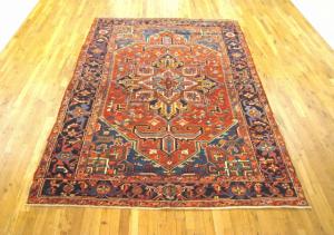 Antique Persian Heriz - Item #  26812 - 9-8 H x 6-3 W -  Circa 1920