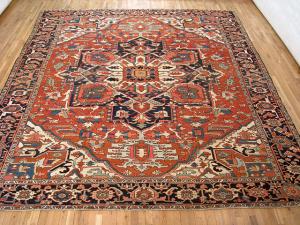 Antique Persian Serapi - Item #  26872 - 13-4 H x 11-5 W -  Circa 1910