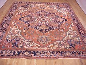 Antique Persian Serapi - Item #  27009 - 14-0 H x 11-6 W -  Circa 1890