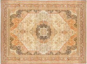 Antique Persian Tabriz - Item #  27050 - 19-3 H x 13-7 W -  Circa 1900