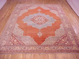 Antique Persian Tabriz Hadji Jalili - Item #  27071 - 13-6 H x 9-6 W -  Circa 1890