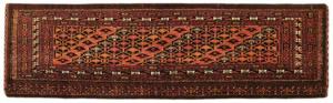 Antique Turkestan Yamut - Item #  27185 - 1-4 H x 4-0 W -  Circa 1920