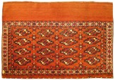 Antique Turkestan Yamut - Item #  27186 - 2-3 H x 3-4 W -  Circa 1920