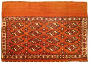 Antique Turkestan Yamut - Item #  27186 - 2-3 H x 3-4 W -  Circa 1920