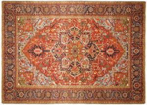 Antique Persian Heriz - Item #  27363 - 17-4 H x 12-0 W -  Circa 1920