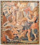 Period Antique French Aubusson Historical Tapestry - Item #  27419 - 9-0 H x 7-8 W -  Circa 17th Century