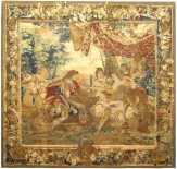 Period Antique Brussels Mythological Tapestry - Item #  27469 - 11-6 H x 10-8 W -  Circa Late 17th Century