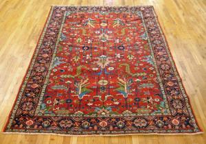 Antique Persian Heriz - Item #  27489 - 8-10 H x 6-0 W -  Circa 1920