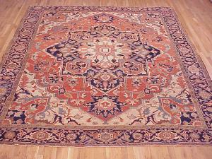 Antique Persian Serapi - Item #  27650 - 11-6 H x 9-6 W -  Circa 1890