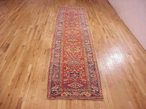 Antique Persian Heriz - Item #  27710 - 15-0 H x 3-2 W -  Circa 1920