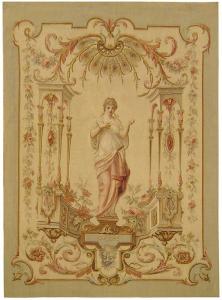 Period Antique French Aubusson Mythological Tapestry - Item #  27864 - 6-1 H x 4-2 W -  Circa Late 19th century