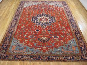 Antique Persian Serapi - Item #  27984 - 13-0 H x 8-9 W -  Circa 1900