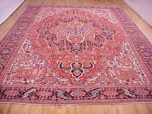 Antique Persian Heriz - Item #  27995 - 16-9 H x 12-0 W -  Circa 1920