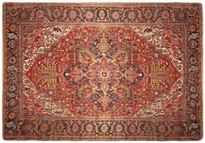 Vintage Persian Heriz - Item #  28027 - 13-8 H x 11-0 W -  Circa 1930