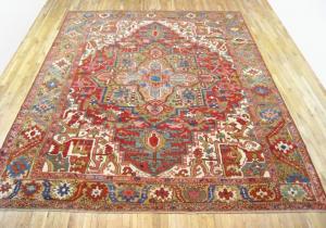 Antique Persian Heriz - Item #  28116 - 11-5 H x 9-5 W -  Circa 1910