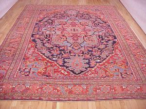 Antique Persian Heriz - Item #  28119 - 16-0 H x 12-0 W -  Circa 1920