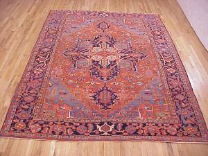 Antique Persian Heriz - Item #  28135 - 11-5 H x 8-2 W -  Circa 1920