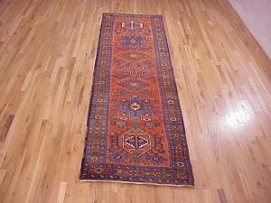 Vintage Persian Heriz Karaja - Item #  28139 - 11-0 H x 3-1 W -  Circa 1930