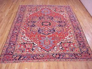 Antique Persian Heriz - Item #  28213 - 11-3 H x 8-0 W -  Circa 1920