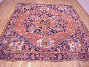 Antique Persian Serapi - Item #  28251 - 12-7 H x 10-4 W -  Circa 1900