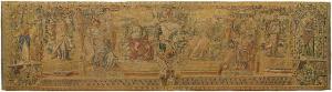 Period Antique Brussels Mythological Tapestry - Item #  28380 - 3-9 H x 14-3 W -  Circa 16th Century