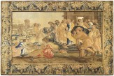 Period Antique Flemish New Testament Tapestry - Item #  28423 - 13-2 H x 17-7 W -  Circa 17th Century