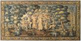 Period Antique French Aubusson Allegorical Tapestry - Item #  28429 - 9-0 H x 18-0 W -  Circa Late 17th Century