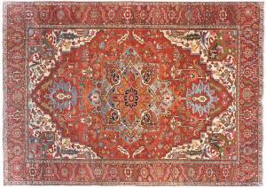 Antique Persian Serapi - Item #  28439 - 15-6 H x 11-8 W -  Circa 1900