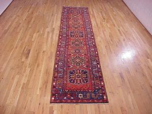 Antique Persian Heriz Karaja - Item #  28450 - 14-9 H x 3-0 W -  Circa 1920