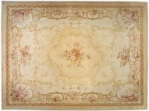 Antique French Aubusson - Item #  28459 - 20-0 H x 16-0 W -  Circa 1890