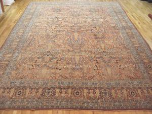 Antique Persian Tabriz Hadji Jalili - Item #  28546 - 15-0 H x 10-5 W -  Circa 1890