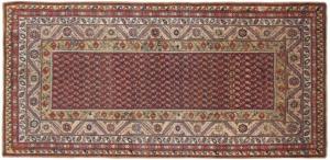 Antique Persian Saraband - Item #  28955 - 8-5 H x 4-3 W -  Circa 1910