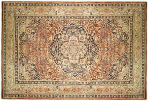 Antique Persian Tabriz Hadji Jalili - Item #  29056 - 18-0 H x 11-2 W -  Circa 1890