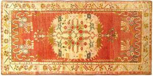 Vintage Turkish Oushak - Item #  29276 - 6-6 H x 3-0 W -  Circa 1940