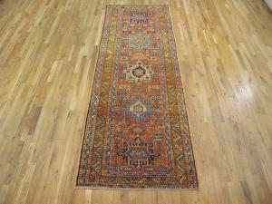 Antique Persian Heriz Karaja - Item #  29388 - 10-7 H x 3-4 W -  Circa 1920