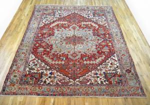 Antique Persian Heriz - Item #  29539 - 10-8 H x 8-7 W -  Circa 1920