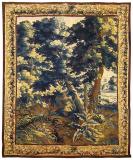Period Antique Brussels Verdure Landscape Tapestry - Item #  29726 - 10-0 H x 8-0 W -  Circa 17th Century