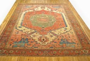 Antique Persian Serapi - Item #  29985 - 14-0 H x 12-0 W -  Circa 1890