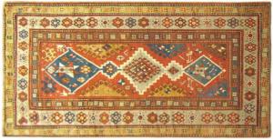 Antique Caucasian Kazak - Item #  31096 - 8-5 H x 4-2 W -  Circa 1900