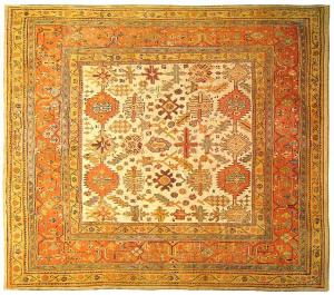 Antique Turkish Oushak - Item #  31161 - 11-3 H x 11-3 W -  Circa 1900