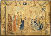 Period Antique Flemish Historical Tapestry - Item #  31163 - 10-0 H x 14-6 W -  Circa 17th Century