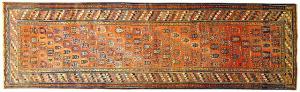 Antique Persian Kurd - Item #  31285 - 14-0 H x 3-5 W -  Circa 1900