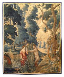 Period Antique French Tapestry - Item #  31627 - 7-2 H x 6-9 W -  Circa Early 18th Century