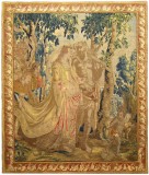 Period Antique Flemish Mythological Tapestry - Item #  31663 - 11-0 H x 10-0 W -  Circa 18th Century